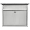 Architectural Mailboxes Maya Classic Stainless Steel Wall Mount Silver Mailbox
