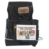 CLC 5 in. W X 15.25 in. H Ballistic Polyester Tool Bag 9 pocket Black 1 pc