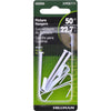 Hillman AnchorWire Steel-Plated White Standard Picture Hanger 50 lb. 3 pk (Pack of 10)