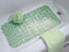 iDesign 26-1/2 in. L X 13-3/4 in. W Green Vinyl Bath Mat