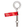 Hampton 5/16 in. x 4 in. L Stainless Steel Eyebolt Nut Included (Pack of 5)