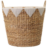 Zenna Home 16 in. L X 16 in. W X 16.5 in. H Beige/Brown Woven Basket