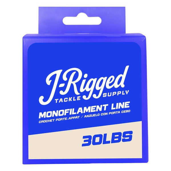 Línea de pesca de monofilamento J-Rigged con capacidad de 30 lb, 185 yd