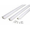 M-D White Aluminum Compression Weatherstrip For Door Jambs 36 and 84 in. L X 1 in.