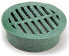 NDS 3 in. Green Round Polyethylene Drain Grate