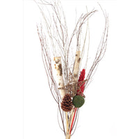 Second Nature Multicolored Winter Birch Arrangement Bouquet Indoor Christmas Decor 48 in. (Pack of 10)