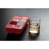 Harold Import Red Silicone Ice Cube Tray 8 cubes
