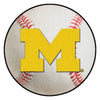 University of Michigan Baseball Rug - 27in. Diameter
