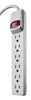 Woods 4 ft. L 6 outlets Power Strip White