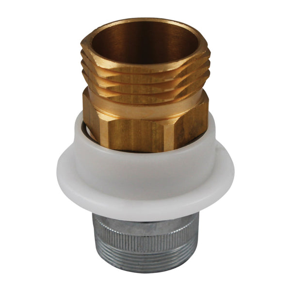 Adaptador de manguera de latón de conexión rápida Plumb Pak, 3/4 in. D, paquete de 1 - Caja abierta
