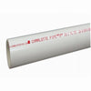 Charlotte Pipe Schedule 40 PVC Solid Pipe 1-1/4 in. D X 2 ft. L Plain End 370 psi