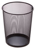 Honey-Can-Do 2.1 gal Black Metal Open Top Wastebasket