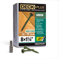 Deck Plus No. 8  x 1-1/4 in. L Star Flat Head Exterior Deck Screws 1 lb. - Deal of The Week