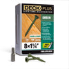 Deck Plus No. 8  x 1-1/4 in. L Star Flat Head Exterior Deck Screws 1 lb. - Deal of The Week