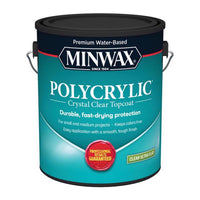 Minwax Polycrylic Ultra Flat Clear Water-Based Polycrylic Protective Finish 1 gal (Pack of 2)