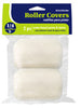 RollerLite White Velvet Woven Dralon Fabric 3 in. W X 1/4 in. Trim Roller 2 pk