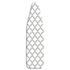 Whitmor 15 in. W X 54 in. L Cotton Gray/White Ironing Board Cover and Pad