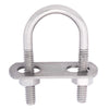 Hampton 1/4 in. x 1-1/8 in. W x 2 in. L Coarse Stainless Steel U-Bolt (Pack of 5)