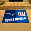 NFL House Divided - Patriots / Giants House Divided Rug