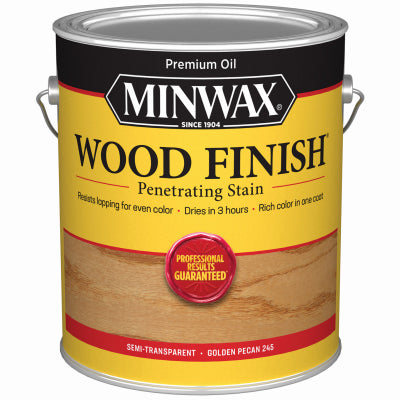 Minwax Wood Finish Semi-Transparent Golden Pecan Oil-Based Wood Stain 1 gal. (Pack of 2)
