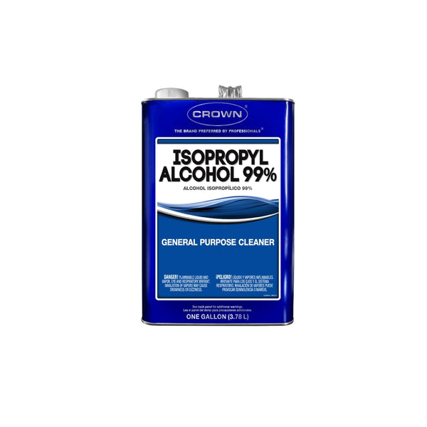 Agente limpiador/solvente de evaporación rápida con alcohol isopropílico al 99 % Crown, 1 galón (paquete de 4)