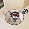 North Carolina State University Wolfpack Baseball Rug - 27in. Diameter