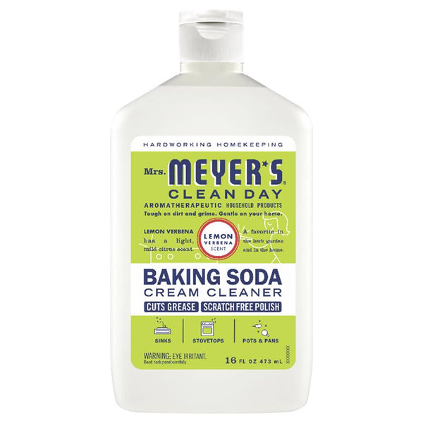 Crema limpiadora con bicarbonato de sodio y aroma a verbena de limón Clean Day de Mrs. Meyer, 16 oz (paquete de 6)