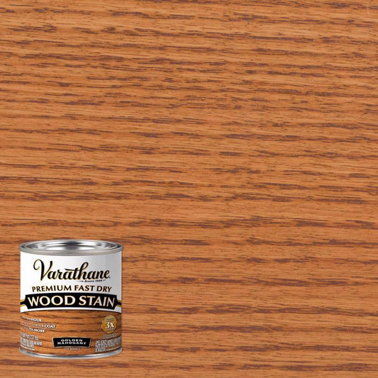 Varathane Premium Fast Dry Semi-Transparent Golden Mahogany Wood Stain 0.5 pt. (Pack of 4)