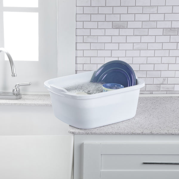 Sterilite 0648 - 18 Qt. Dishpan White 06488006