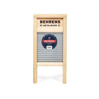 Behrens Double Faced Galvanized Steel Scrub Surface Washboard 14.5 L x 7.25 W in.