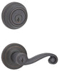 Kwikset Lido Venetian Bronze Lever and Single Cylinder Deadbolt 1-3/4 in.