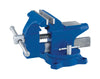 Irwin Blue Steel Workshop Bench Vise Swivel Base 4.5 in.