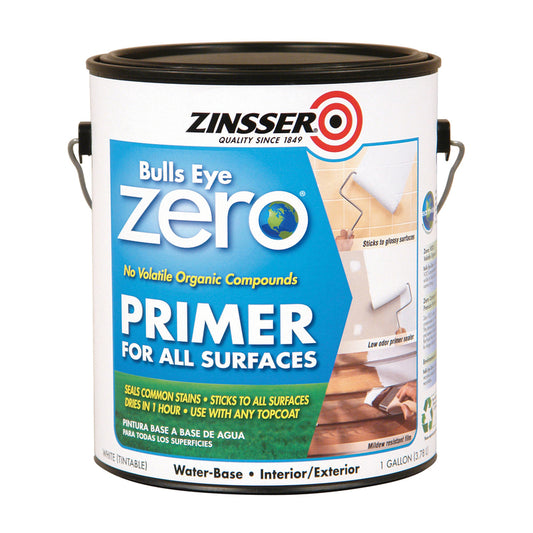 Zinsser Bulls Eye Zero White Smooth Primer 1 gal. (Pack of 2)
