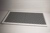 Steelcrest Designer 40 X 20 Hinged White Return-Air Filter Grille, With Washable/Removable Black Filter