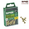 SPAX No. 8 x 1-1/4 in. L Phillips/Square Flat Head Yellow Zinc Steel Multi-Purpose Screw 30 each