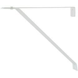 10-1/4" - 11" Adjustable Open-Back Shelf Bracket - White