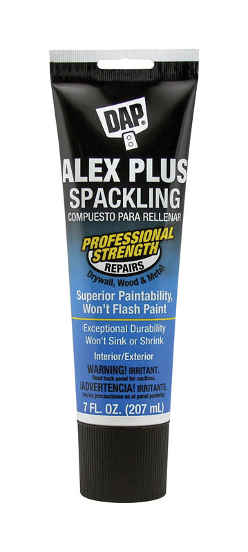 DAP Alex Plus Ready to Use White Spackling Compound 7 oz. (Pack of 6)