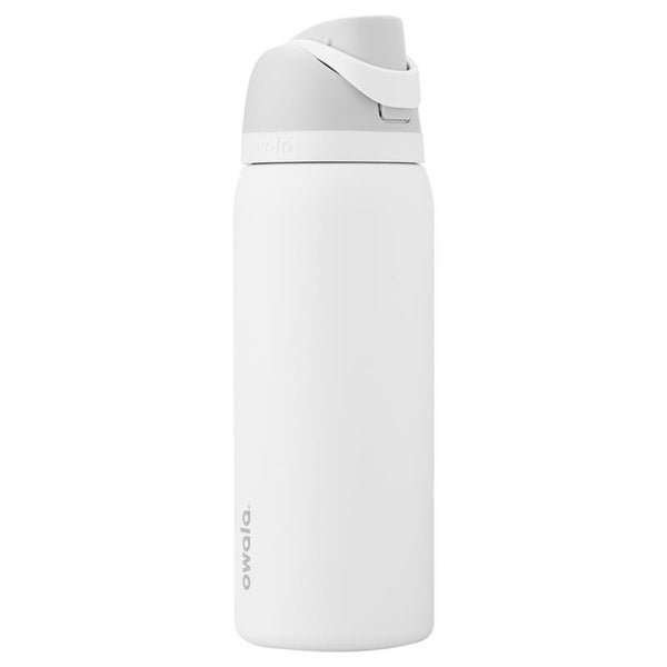 Owala FreeSip 40 fl. oz. Shy Marshmallow BPA Free Water Bottle with Spout Lid - Open Box