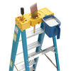 Werner Blue 250 lbs. Capacity Fiberglass Single-Sided Type I Step Ladder 4 H ft. x 19 W in.