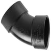 Charlotte Pipe 2 in. Hub X 2 in. D Hub ABS 45 Degree Elbow