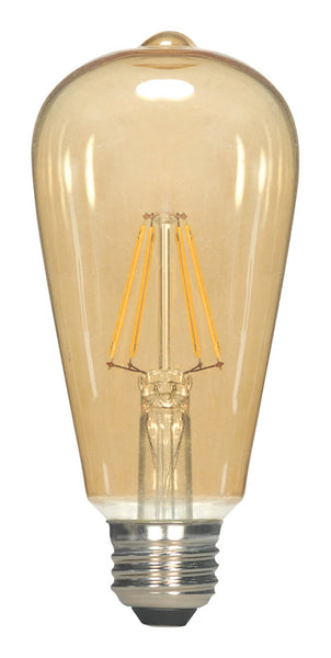 Bombilla LED Satco ST19 E26 (mediana) blanca, equivalente a 60 vatios, paquete de 1