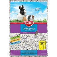 Kaytee Clean & Cozy Small Pet Bedding Lavender 49.2 L | 6x Absorbency, 99.9% Dust-Free Odor-Control Bedding