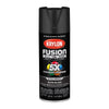Krylon Fusion All-In-One Satin Black Paint + Primer Spray Paint 12 oz (Pack of 6).