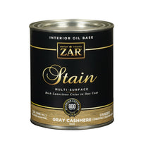 Zar 50412 1 Quart Gray Cashmere Interior Oil Base Stain