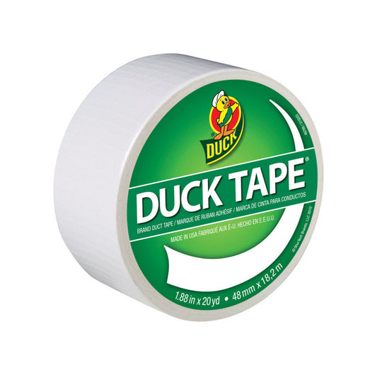 Duck 1.88 in. W X 20 yd L White Solid Duct Tape
