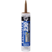 DAP Dynaflex 230 Cedar Tan Premium Latex Door/Siding/ Window Sealant 10.1 oz. (Pack of 12)
