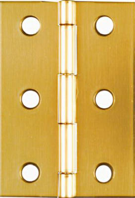National Hardware 2-1/2 in. L Solid Brass Door Hinge 1 pk