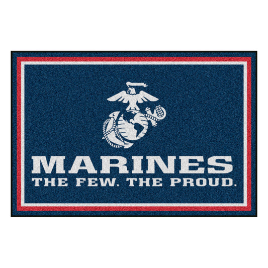 U.S. Marines 5ft. x 8 ft. Plush Area Rug