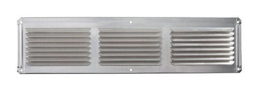 Master Flow 4 in. H X 16 in. W X 16 in. L Galvanized Mill Aluminum Undereave Vent