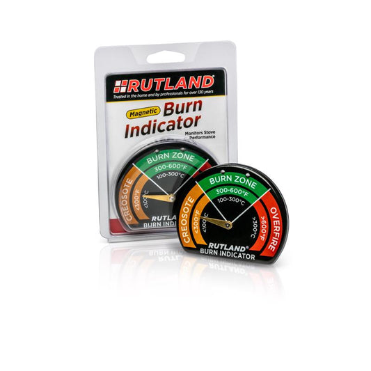 Rutland Red 100 to 800 F Display Temperature Magnetic Stove Pipe Burn Indicator/Thermometer